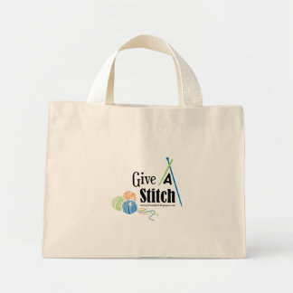Give A Stitch Tiny Tote Bag