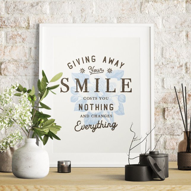 Give Away Your Smile Vintage Poster (Creator Uploaded)