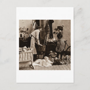 Give Baby Her Bottle at 6 Vintage Stereoview Postcard