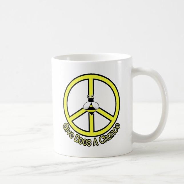 give bees a chance coffee mug (Right)