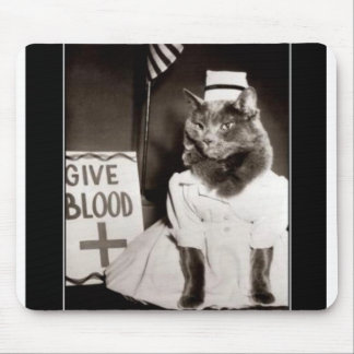 give blood cat mouse pad