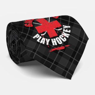 Give Blood Play Hockey Tie