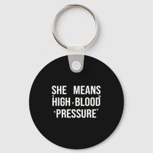 Give butterflies means high blood pressure key ring