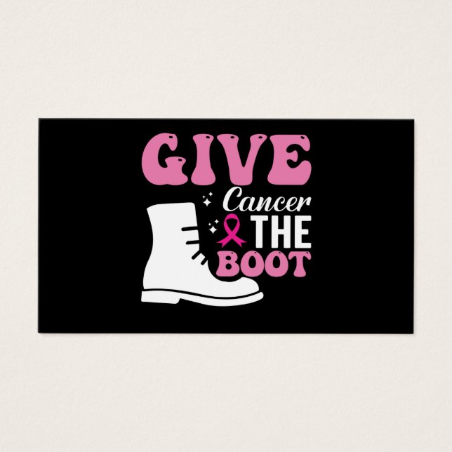 give cancer the boot breast cancer awareness (Front)