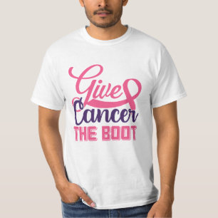 Give Cancer The Boot Breast Cancer Awareness T-Shirt