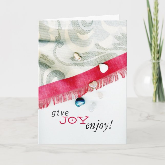 Give & Enjoy Holiday Card (Front)