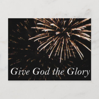 give God the Glory Postcard