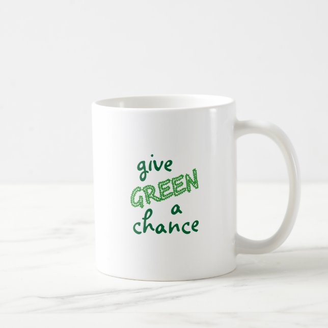 give GREEN a chance Coffee Mug (Right)