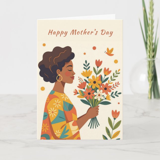 Give Her Flowers Mother's Day Card (Front)