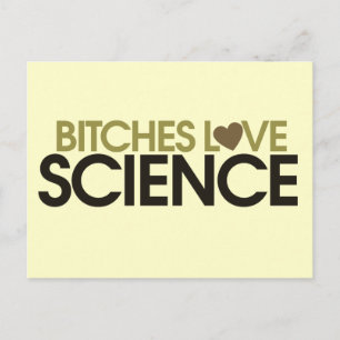 Give her Science love science Postcard