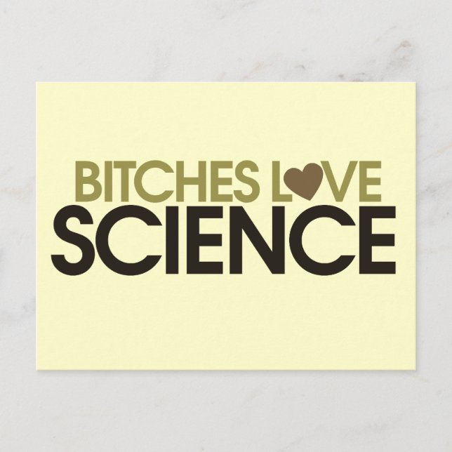 Give her Science love science Postcard (Front)