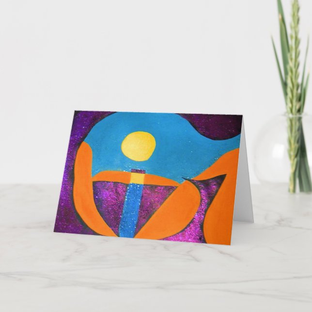 GIVE in abstract word art Card (Front)