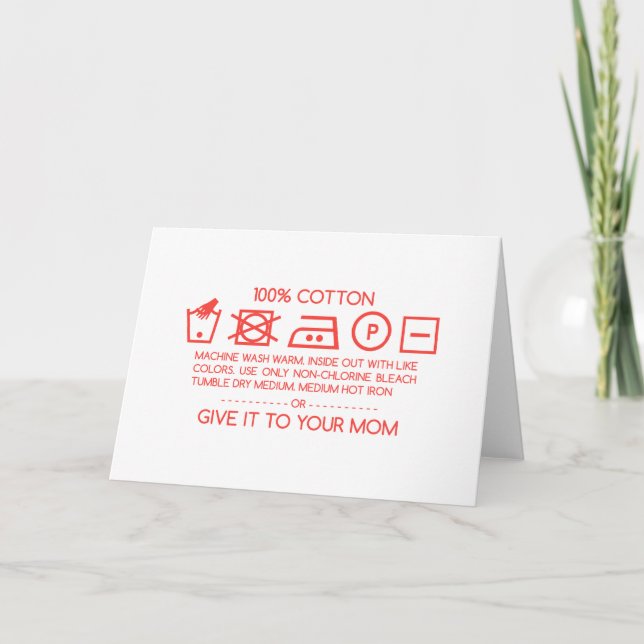 Give it to your mum 4 card (Front)