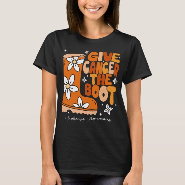 Give Leukaemia the Boot Shirt (Front)