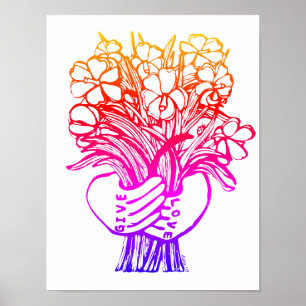 "Give Love" Art Print by Aleta
