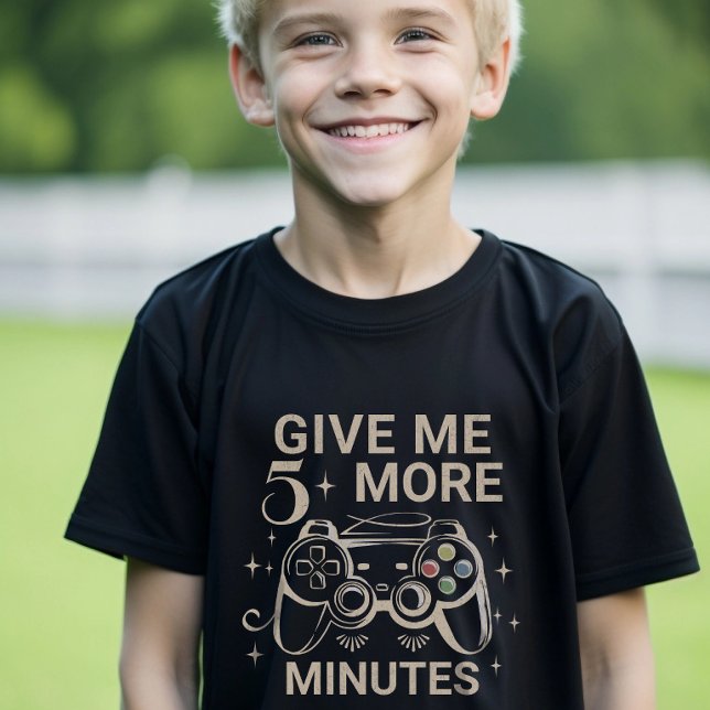 Give Me 5 More Minutes Gamer t-shirt (5 more minutes gamer shirt)