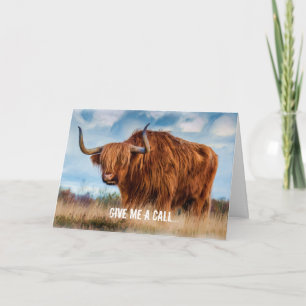 Give me a call...and we'll yak! greeting card