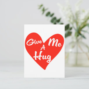 Give me a Hug Invitation Postcard