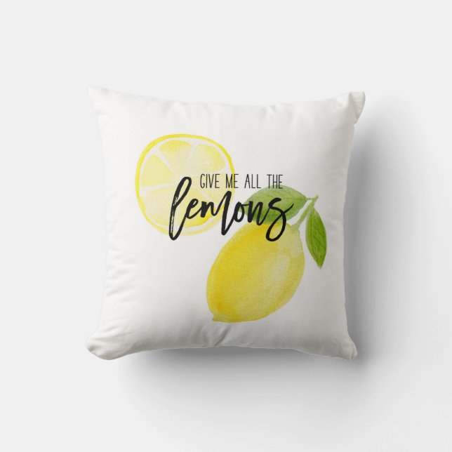 Give me all the lemons PILLOW (Front)