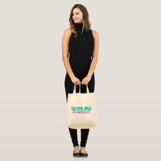 "Give Me Butterflies" Grocery Store Tote Bag