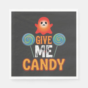Give Me Candy Halloween Ghost_1 Napkin