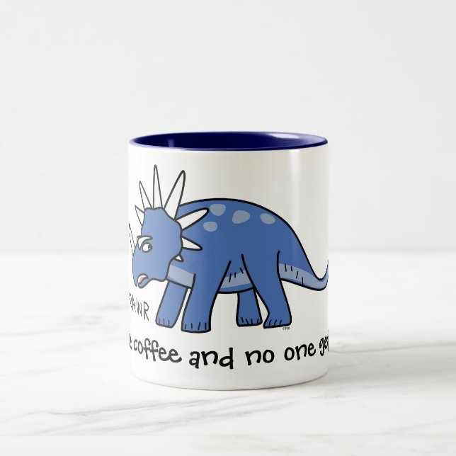 Give me coffee and no one gets hurt! Coffee Mugs (Center)