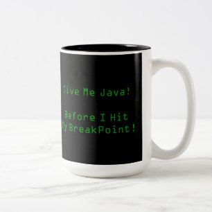 Give Me Java Two-Tone Coffee Mug