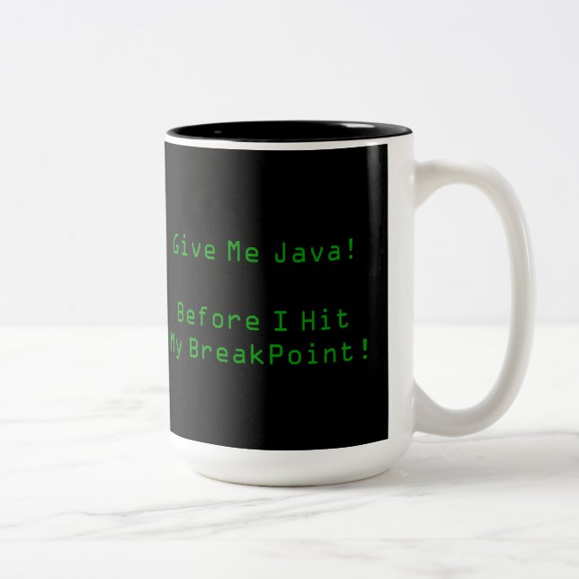 Give Me Java Two-Tone Coffee Mug (Right)