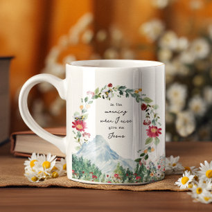 Give Me Jesus   Mountain Wildflower Monogram Coffee Mug