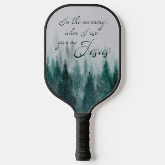 Give Me Jesus Pine Tree Pickleball Paddle