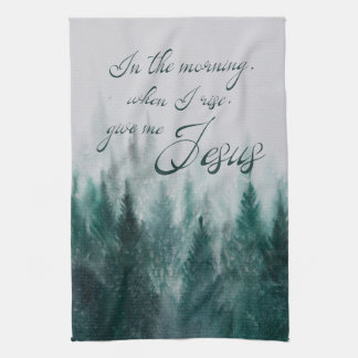 Give Me Jesus Pine Tree           Tea Towel