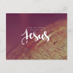 Give me Jesus Postcard