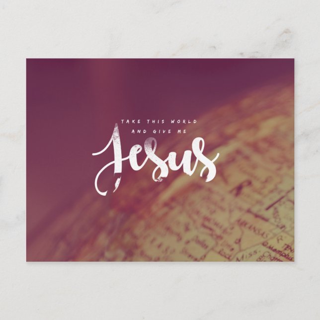 Give me Jesus Postcard (Front)