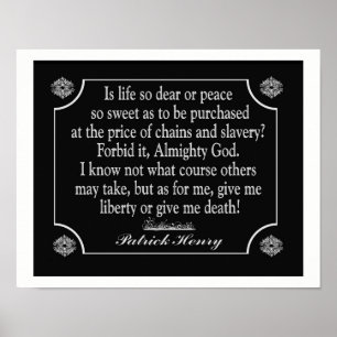 Give Me Liberty jor give me death  - Art Print