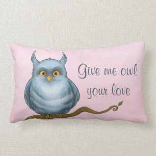 Give me owl your love lumbar cushion