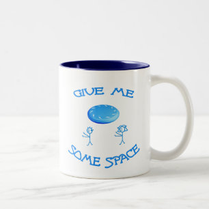 Give Me Some Space Frisbee Two-Tone Coffee Mug