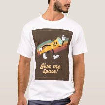  Give me space, Funny Retro Vintage,Telescope desi