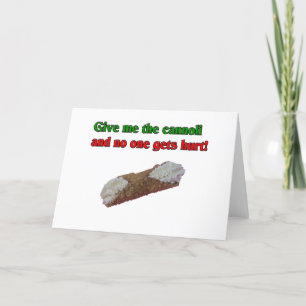 Give me the cannoli and no one gets hurt! holiday card