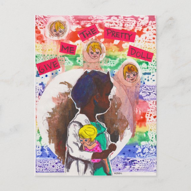 Give Me the Pretty Doll Postcard (Front)
