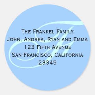 Give me your address (label)! classic round sticker