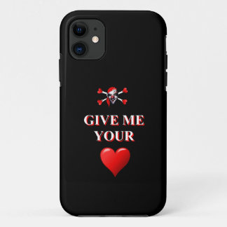 Give me your heart pirate clown iPhone 11 case