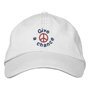 Give Peace A Chance Embroidered Hat