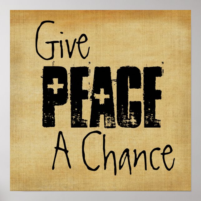 Give Peace A Chance Poster Print (Front)