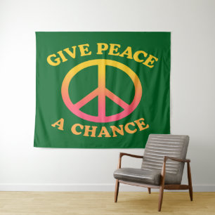 'Give Peace a Chance' Tapestry