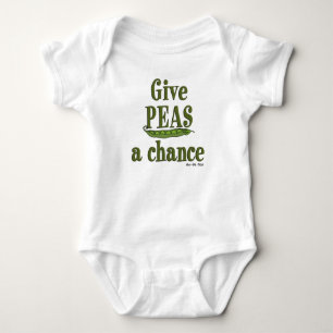 Give Peas a Chance Baby Bodysuit