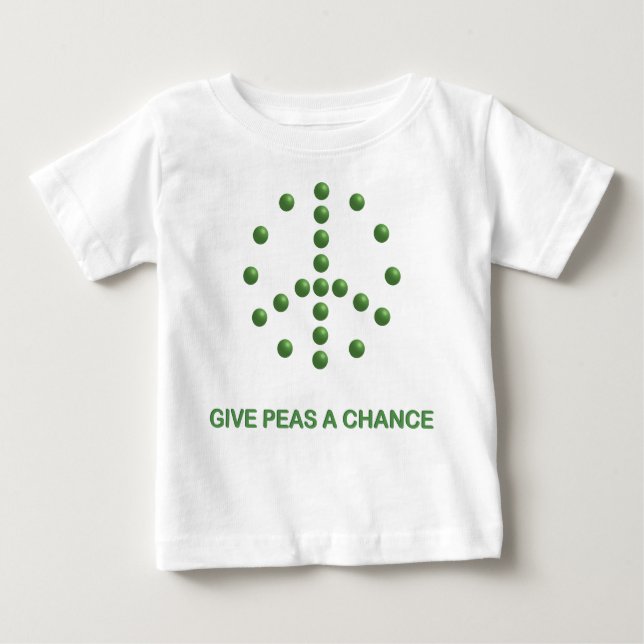 Give Peas A Chance Baby T-Shirt (Front)