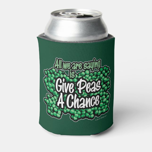 Give Peas A Chance Can Cooler (Can Back)
