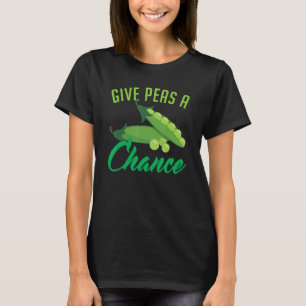 Give Peas A Chance Funny Veggie Health T-Shirt