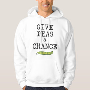 Give Peas a Chance Garden Pun Hoodie