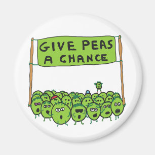 Give Peas A Chance Magnet